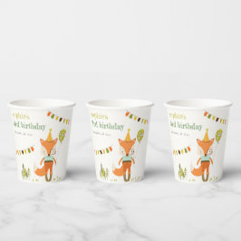 Eleganter Niedlicher Woodland Fun Party Fox Kinder Pappbecher