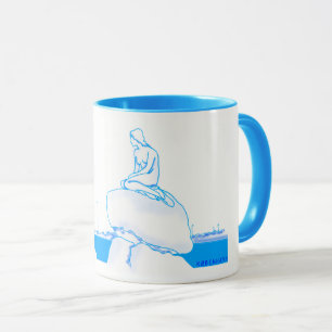 Eleganter nobler Skizze-Nostalgiker Kopenhagens Tasse