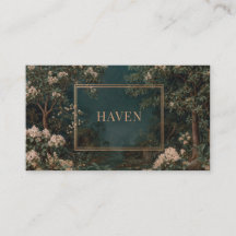 Eleganter Nocturnal Garden Floral Gold Rahmen