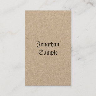 Eleganter nostalgischer Retro Vintager wirklicher Visitenkarte