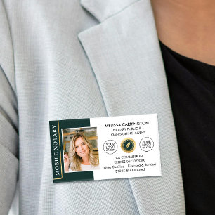 Eleganter Notar Öffentlicher Kredit Signing Agent Namenschild