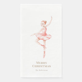 Eleganter Nussknacker-Ballerina-Weihnachten Serviette