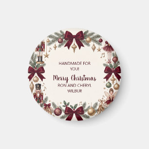 Eleganter Nussknacker-Weihnachtsfeier-Party-Magnet Magnet