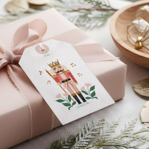 Eleganter Nutcracker Ballet Toy Soldat To & From Geschenkanhänger