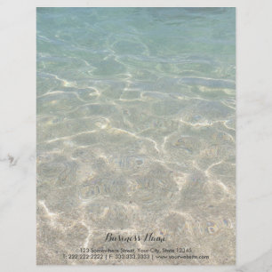 Eleganter Ocean Beach Hintergrund Briefkopf