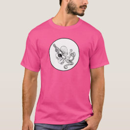 Eleganter Oktopus-Gitarrist T-Shirt