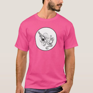 Eleganter Oktopus-Gitarrist T-Shirt