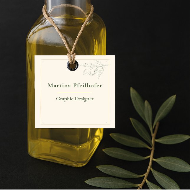 eleganter Olivenzweig Geschenkanhänger (Von Creator hochgeladen)