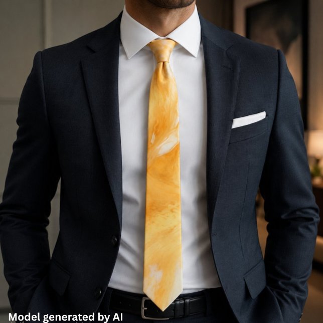 Eleganter orange-goldener Marmor Krawatte (Von Creator hochgeladen)