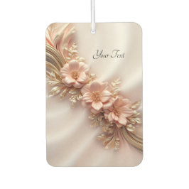 Eleganter Orange Peach Floral Air Freshener Autolufterfrischer