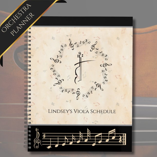 Eleganter Orchestra Student Probe Planner Planer (Stay on top of your musical rehearsals, performances, and daily practice schedules)