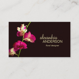 Eleganter Orchid Designer Visitenkarte
