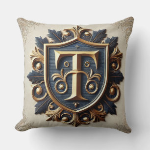Eleganter ornamentaler heraldischer Schild Kissen