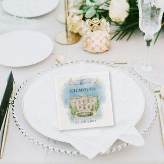 Eleganter Ort | Blume taucht Hochzeit Luxus Serviette