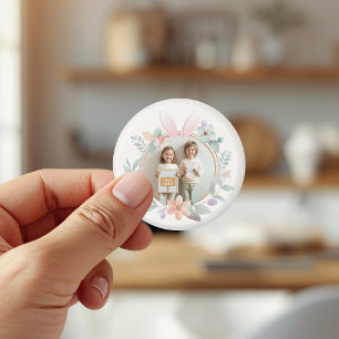 Eleganter Ostern-Fotorahmen im Pastell-Look mit Ha Magnet