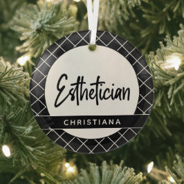 Eleganter Östhetiker Beautician Personalisiert Ornament Aus Glas