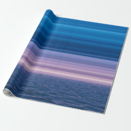 Eleganter Ozean Water Lila Horizon Blue Sky Geschenkpapier