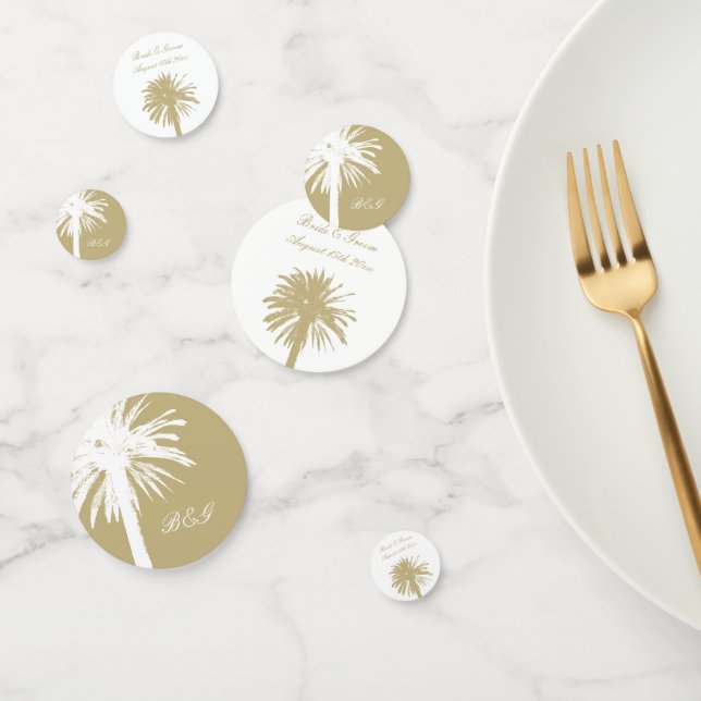 Eleganter Palmenblatttisch Konfetti (Gruppe)