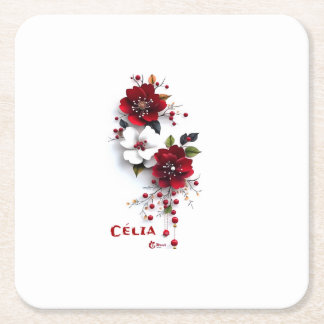Eleganter Papier-Getränkeuntersetzer – Stylisches Rechteckiger Pappuntersetzer