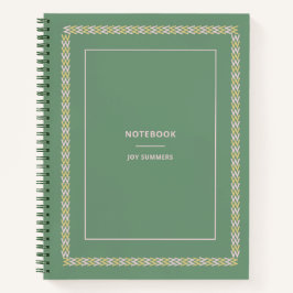 Eleganter Pastel Green Notebook-Planer individuell Notizbuch