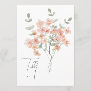 Eleganter Peach & Green Aquarell Programm