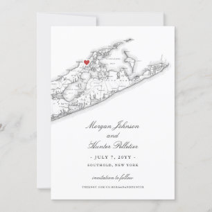 Eleganter Peconic Bay Yacht Club Hochzeit Save The Date