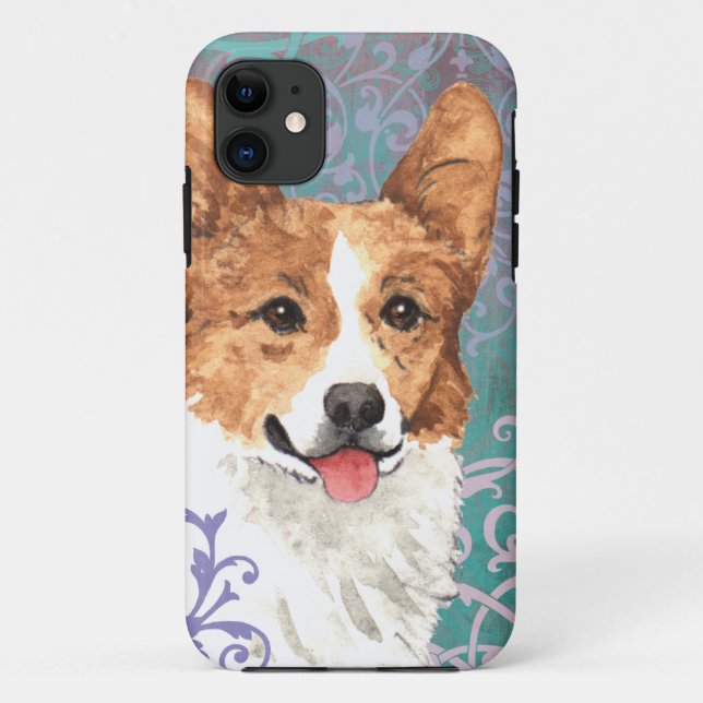 Eleganter Pembroke-WaliserCorgi Case-Mate iPhone Hülle (Rückseite)