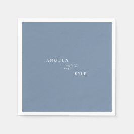 Eleganter Periwinkle Custom Cocktail Serviette