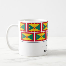Eleganter Personalisierter Empfang GRENADA FLAG Kaffeetasse