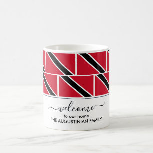 Eleganter Personalisierter Empfang TRINIDAD FLAG Kaffeetasse