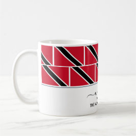 Eleganter Personalisierter Empfang TRINIDAD FLAG Kaffeetasse