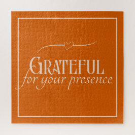 Eleganter Personalisierter Grateful Erntedank Herb Puzzle