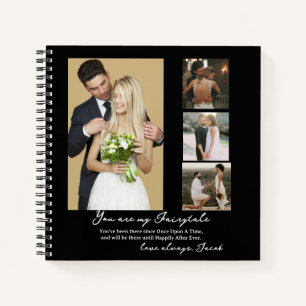 Eleganter Personalisierter Hochzeitstag FotoCollag Notizbuch