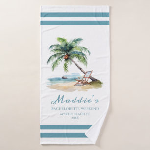 Eleganter personalisierter Junggesellinnenabschied Badehandtuch