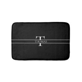 Eleganter Personalisierter Mit Monogramm Individue Badematte