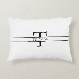 Eleganter Personalisierter Mit Monogramm Individue Dekokissen