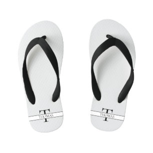 Eleganter Personalisierter Mit Monogramm Individue Kinderbadesandalen