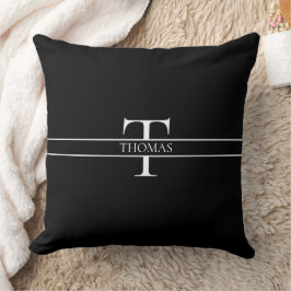 Eleganter Personalisierter Mit Monogramm Individue Kissen