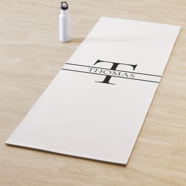 Eleganter Personalisierter Mit Monogramm Individue Yogamatte (Beispiel)