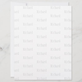 Eleganter personalisierter Name Briefbogen