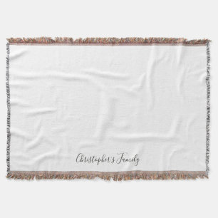Eleganter Personalisierter Name Decke