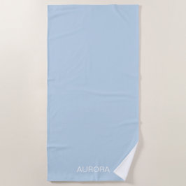 Eleganter Personalisierter Name des Pulvers - Strandtuch