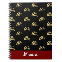 Eleganter personalisierter Name Gold-Regenbogen-Mu