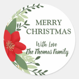 Eleganter Personalisierter Name Runder Aufkleber