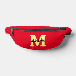 Eleganter personalisierter Namensinitialbuchstabe Bauchtasche