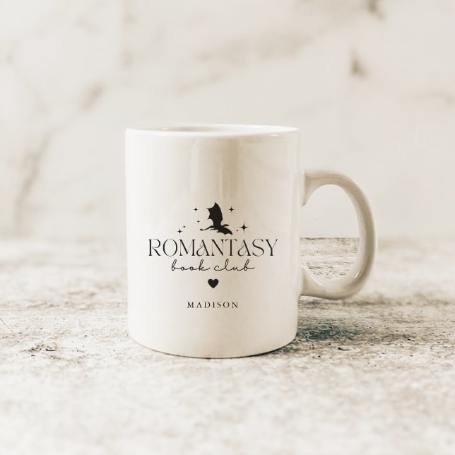 Eleganter Personalisierter "Romantasy" Buchclub Kaffeetasse (Von Creator hochgeladen)