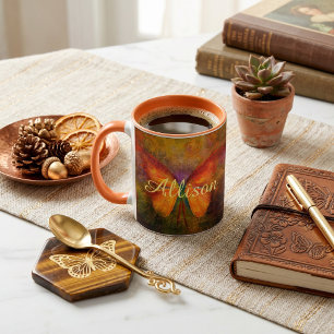 Eleganter personalisierter Schmetterling Tasse