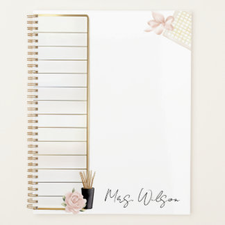 Eleganter personalisierter Tagesplaner Planer