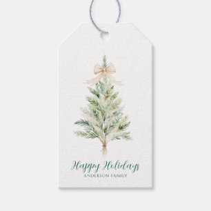 Eleganter Personalisierter Weihnachtsbaum Geschenkanhänger