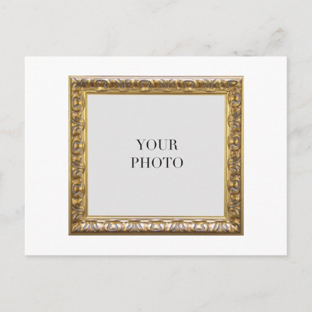 Eleganter persönlicher Foto-Rahmen Postkarte (Vorderseite)